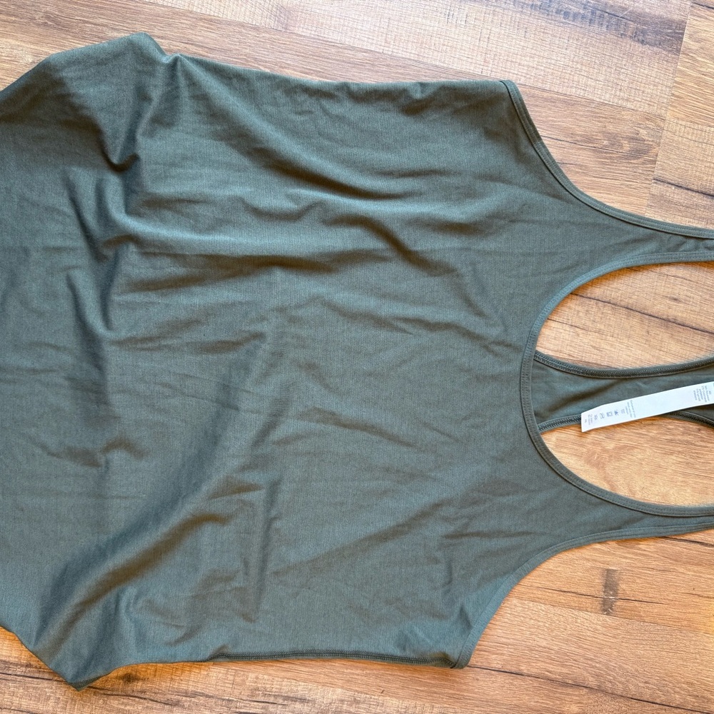 Lululemon Athletica olive Green Tank Top